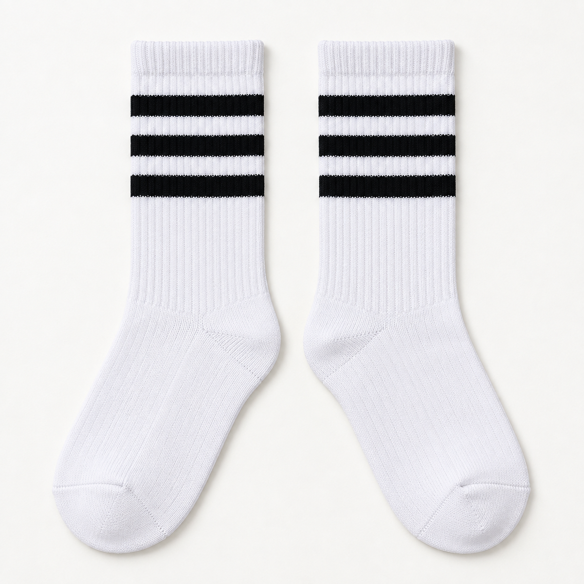 Dravo Kids Striped Crew Socks - full photo (older kids)