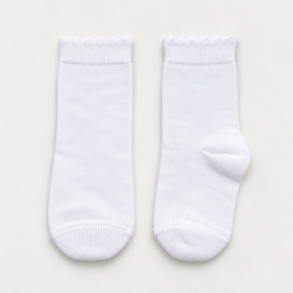 Dravo Kids Picot Cuff Ankle Socks - full photo