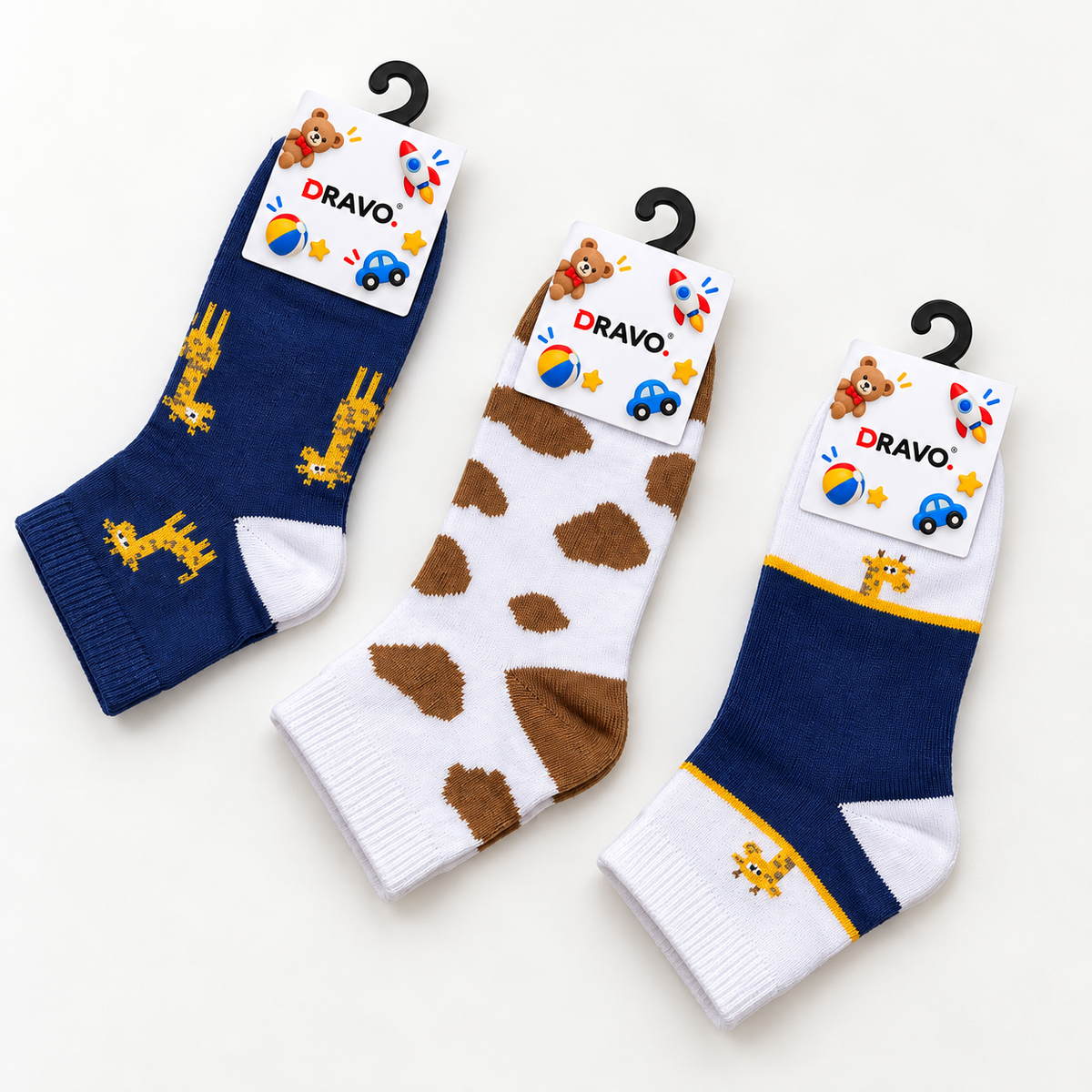 Dravo Kids Safari Ankle Socks - product photo