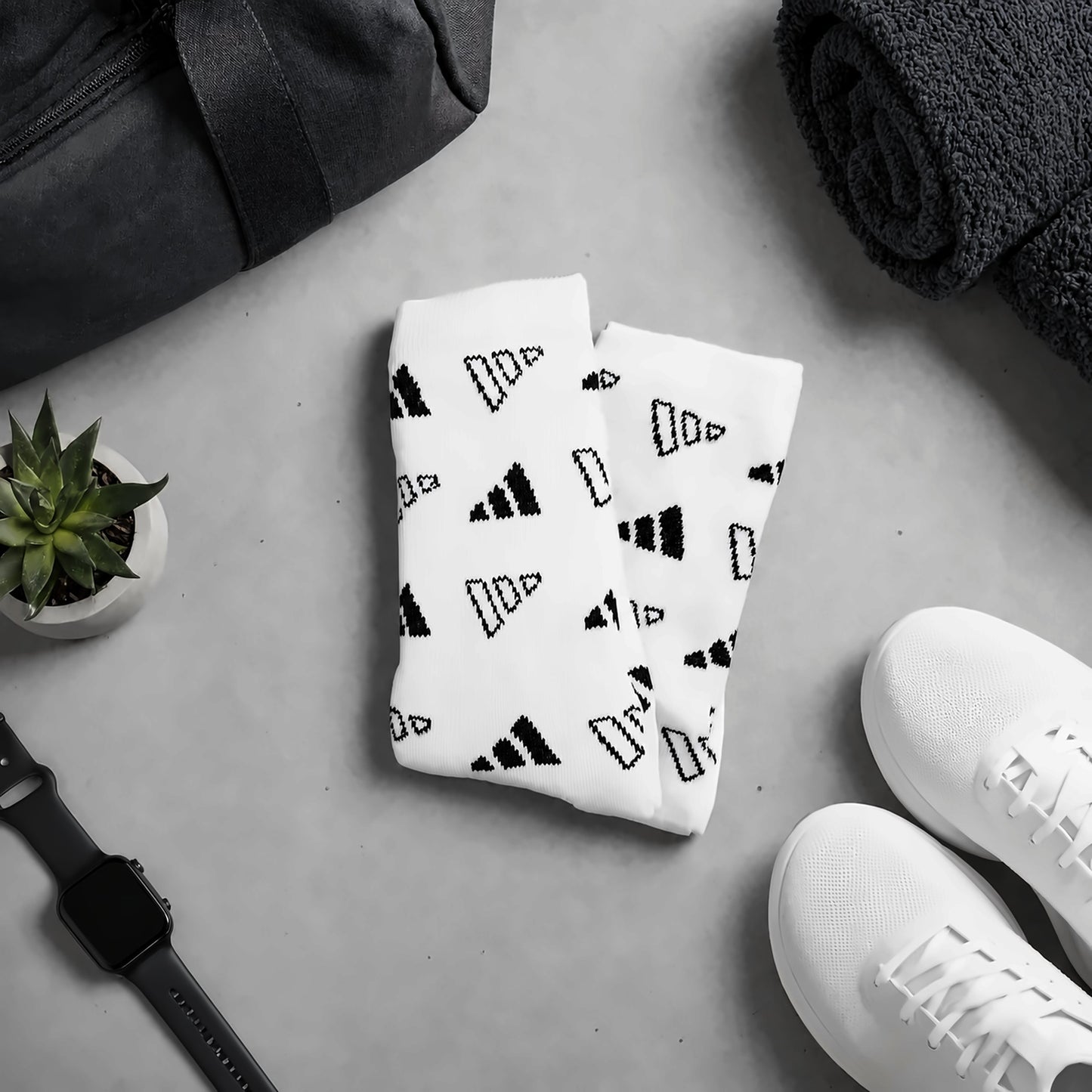 Dravo x Adidas Monogram Long – White