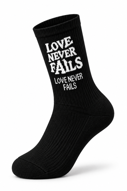 Ami Love Never Fails socks – Black, product shot