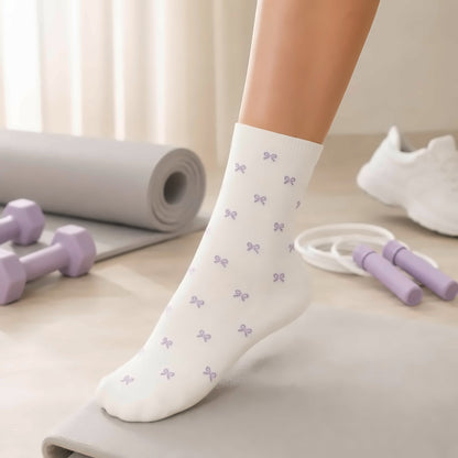 Dravo Bow Crew – Beige/Purple