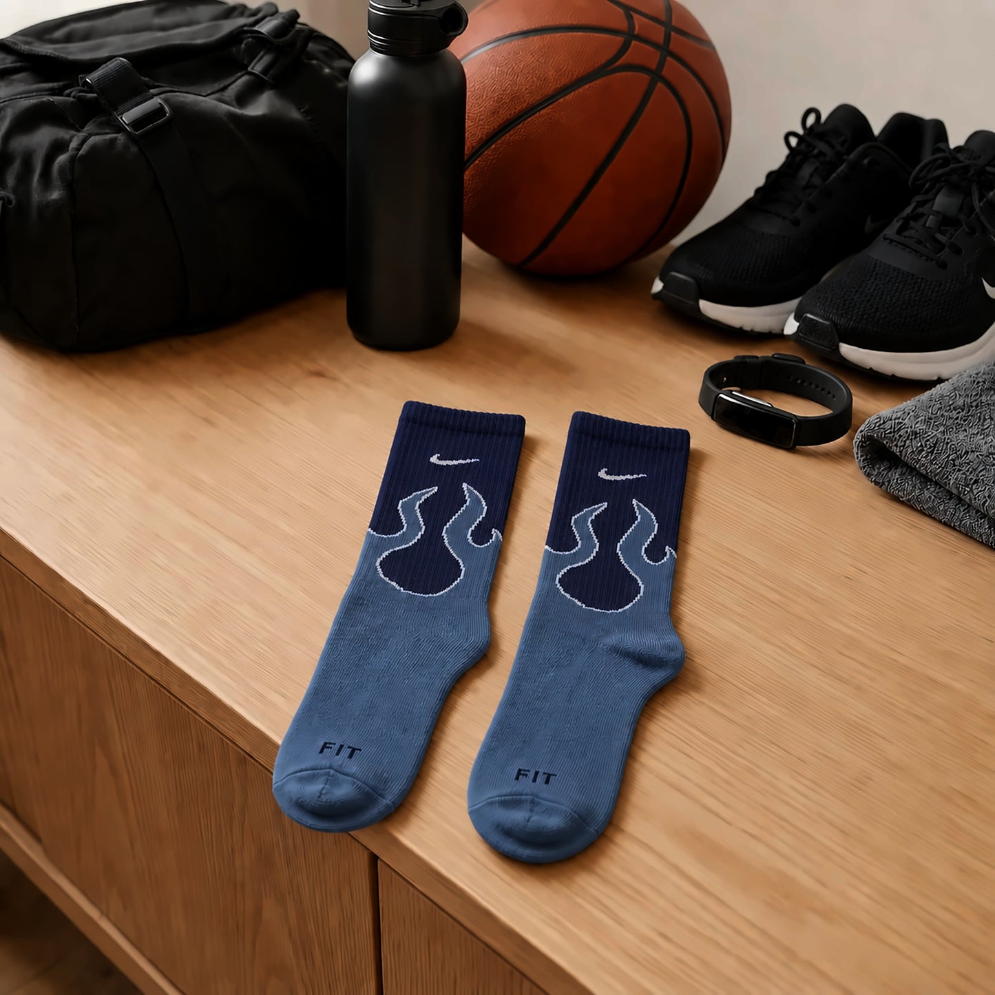 Dravo x Nike Afterburn Long – Navy/Blue