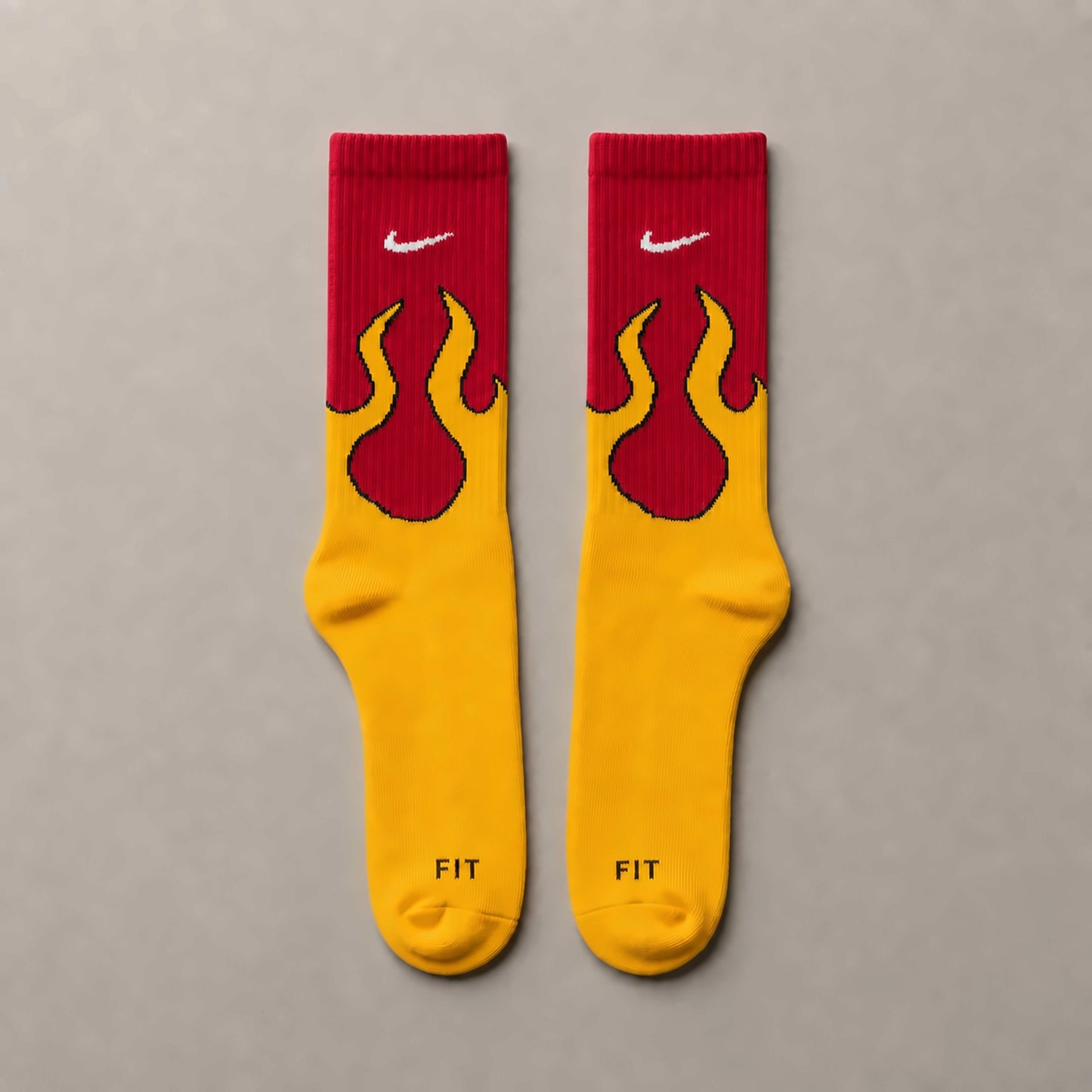 Dravo x Nike Afterburn Long – Red/Yellow