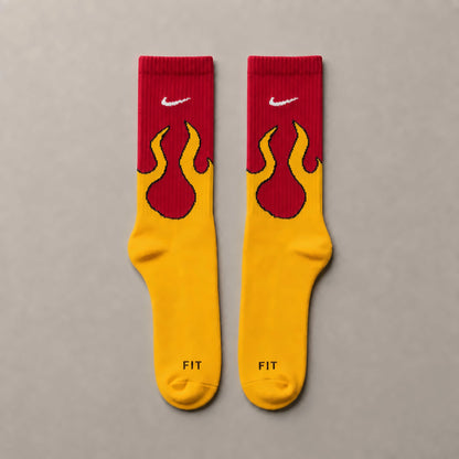 Dravo x Nike Afterburn Long – Red/Yellow