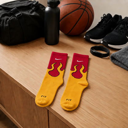 Dravo x Nike Afterburn Long – Red/Yellow
