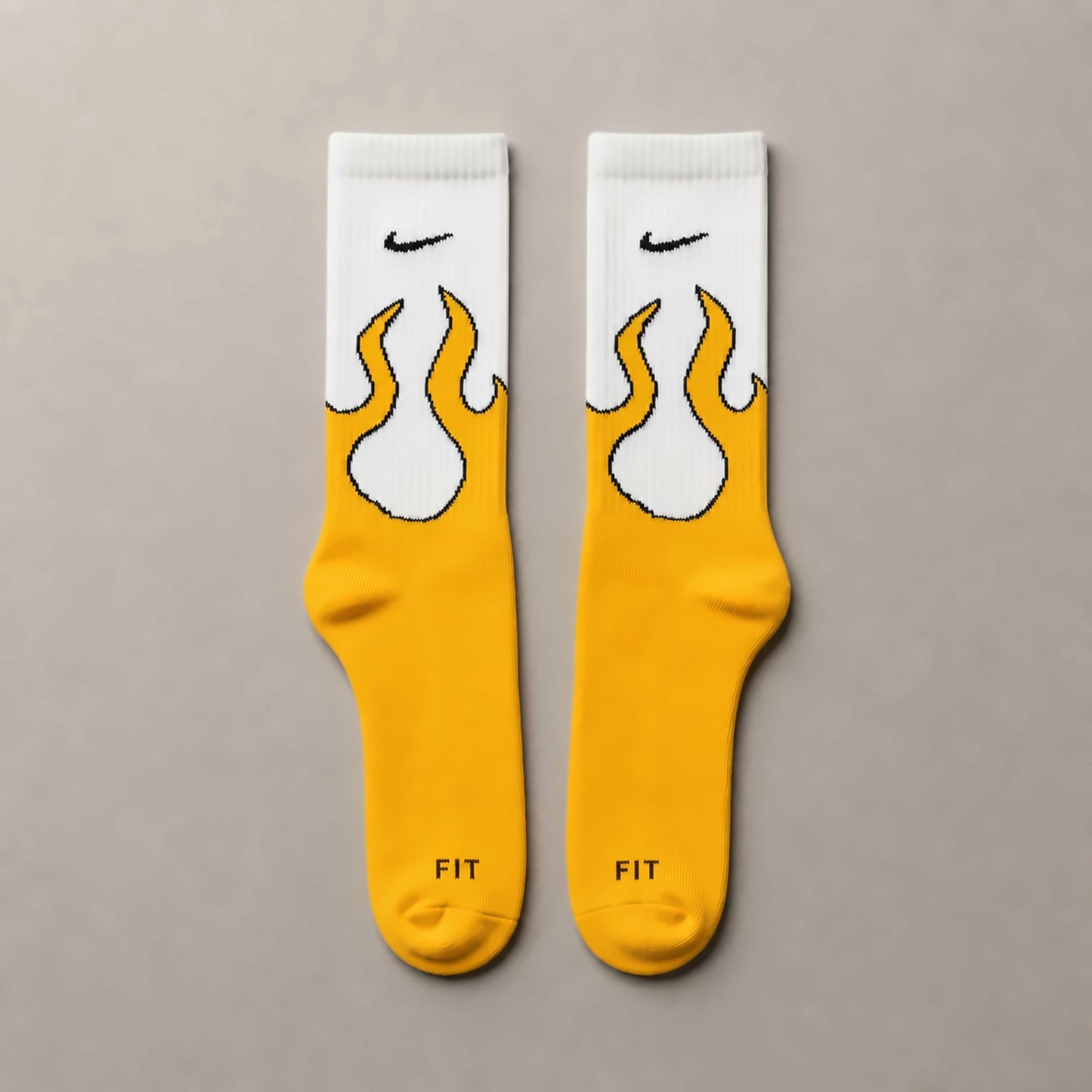 Dravo x Nike Afterburn Long – White/Yellow