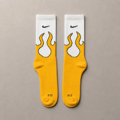 Dravo x Nike Afterburn Long – White/Yellow